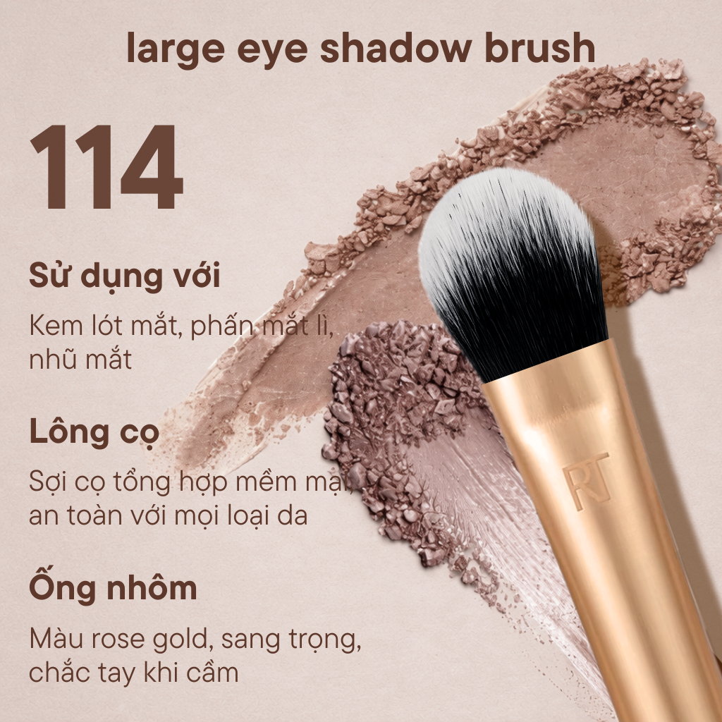 Cọ Tán Mắt Cỡ Lớn RT Real Techniques Large Eye Shadow Brush R114